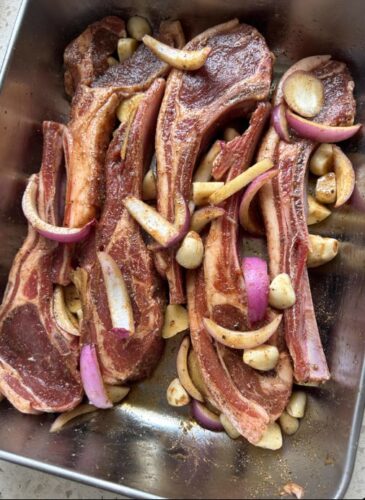 Click to view full screen Inner Mongolian Baby Lamb Tomahawks 3KG photo review